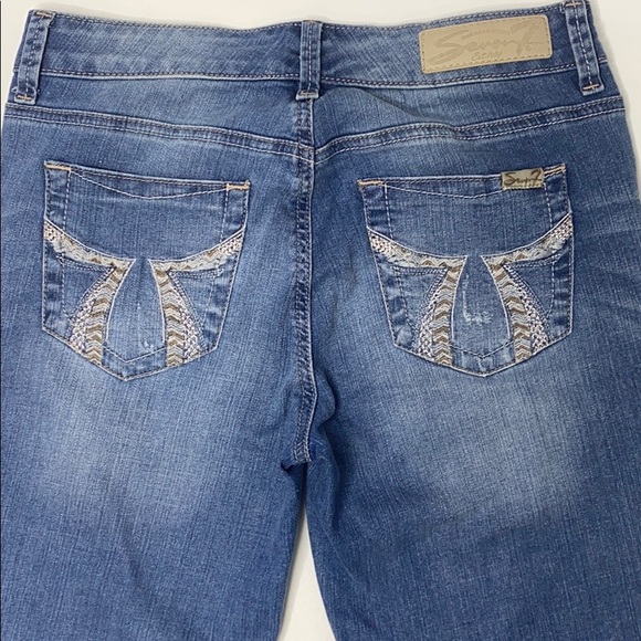 Seven7 Slim Straight distress jeans 4 - Picture 5 of 7